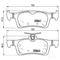 Тормозные колодки, комплект BREMBO 2584 1 p24204 1210383765 25842 - Изображение 6