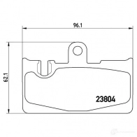 Тормозные колодки дисковые, комплект BREMBO 800995 7746D871 P 83 059 2380 4 - Изображение 2