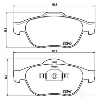 Тормозные колодки дисковые, комплект BREMBO 2 3245 P 68 030 23247 800859 - Изображение 5