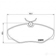 Тормозные колодки дисковые, комплект BREMBO 8699D1500 800580 P 56 061 2 3099 - Изображение 6