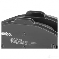 Тормозные колодки дисковые, комплект BREMBO P 59 043 23739 2373 8 800648 - Изображение 6
