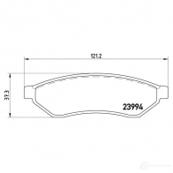 Тормозные колодки дисковые, комплект BREMBO 799780 P 10 008 23 994 7935D1030 - Изображение 2
