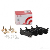 Тормозные колодки дисковые, комплект BREMBO 800320 P 49 021 23388 233 87 - Изображение 2