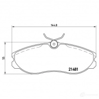 Тормозные колодки, комплект BREMBO 7252D362 2 1481 p24039 800026 - Изображение 5