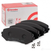 Тормозные колодки дисковые, комплект BREMBO P 79 018 800935 8307D1188 24 346 - Изображение 2