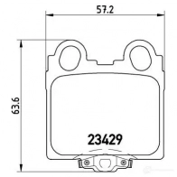 Тормозные колодки дисковые, комплект BREMBO 2342 9 7638D771 800981 P 83 045 - Изображение 5