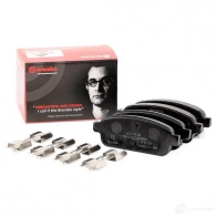 Тормозные колодки дисковые, комплект BREMBO 800669 P 59 080 250 96 25097 - Изображение 2