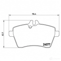 Тормозные колодки дисковые, комплект BREMBO HCZ5BE 800399 240 77 P 50 054 - Изображение 5