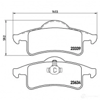 Тормозные колодки дисковые, комплект BREMBO 23634 2 3339 800261 P 37 006 - Изображение 4