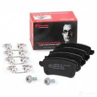 Тормозные колодки дисковые, комплект BREMBO 22 103 800891 P07KOX P 68 064 - Изображение 2