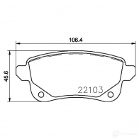 Тормозные колодки дисковые, комплект BREMBO 22 103 800891 P07KOX P 68 064 - Изображение 6