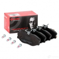 Тормозные колодки дисковые, комплект BREMBO P 61 057 21 674 800720 21886 - Изображение 2
