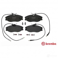 Тормозные колодки дисковые, комплект BREMBO P 61 057 21 674 800720 21886 - Изображение 6