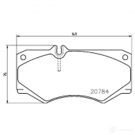 Тормозные колодки дисковые, комплект BREMBO 800354 29784 2 0784 P 50 003 - Изображение 5