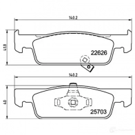 Тормозные колодки дисковые, комплект BREMBO BL SKCPR P 50 137 802058406839 1424221419 - Изображение 2