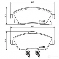 Тормозные колодки дисковые, комплект BREMBO P 59 036 23226 2 3225 800641 - Изображение 5