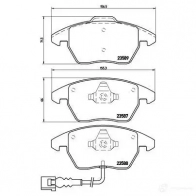 Тормозные колодки дисковые, комплект BREMBO P 85 075 801138 2 3587 23588 - Изображение 6