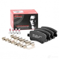 Тормозные колодки дисковые, комплект BREMBO 8422D1307 801233 2 4496 P 86 021 - Изображение 2