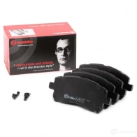 Тормозные колодки дисковые, комплект BREMBO P 78 010 800909 235 58 23559 - Изображение 2