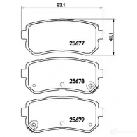 Тормозные колодки дисковые, комплект BREMBO 25678 P 30 068 800204 256 77 - Изображение 7