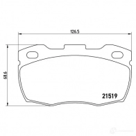 Тормозные колодки дисковые, комплект BREMBO P 44 015 7552D671 800294 2151 9 - Изображение 2