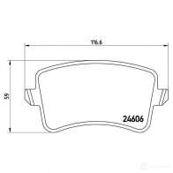 Тормозные колодки дисковые, комплект BREMBO 801159 24 606 8494D1386 P 85 099 - Изображение 4