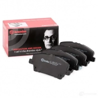 Тормозные колодки дисковые, комплект BREMBO P 28 037 800117 24 087 24405 - Изображение 2
