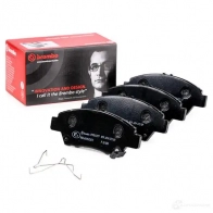 Тормозные колодки дисковые, комплект BREMBO P 28 050 800130 24980 24 979 - Изображение 2