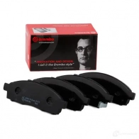 Тормозные колодки дисковые, комплект BREMBO 25 087 800608 P 56 102 25088 - Изображение 2