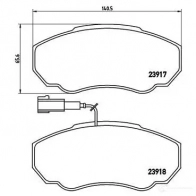 Тормозные колодки, комплект BREMBO 799922 23 917 23918 p23091 - Изображение 5