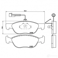 Тормозные колодки дисковые, комплект BREMBO 21929 P 23 071 799902 2 1927 - Изображение 2