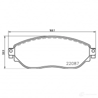 Тормозные колодки дисковые, комплект BREMBO D20009230 2208 7 800671 P 59 082 - Изображение 5