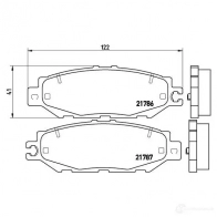 Тормозные колодки дисковые, комплект BREMBO 21787 800972 21 786 P 83 036 - Изображение 2
