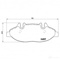 Тормозные колодки дисковые, комплект BREMBO 2400 7 P 50 050 800395 D19949224 - Изображение 6