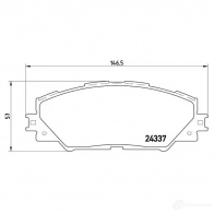 Тормозные колодки дисковые, комплект BREMBO P 83 071 8331D1211 24 337 801006 - Изображение 4