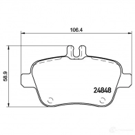 Тормозные колодки дисковые, комплект BREMBO D16468874 2484 8 1210391505 P 50 140 - Изображение 2