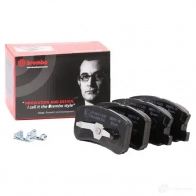 Тормозные колодки дисковые, комплект BREMBO 23583 P 54 031 800512 2 3582 - Изображение 2