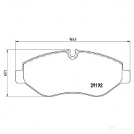 Тормозные колодки дисковые, комплект BREMBO 2 9192 P 50 085 8430D1316 800430 - Изображение 9