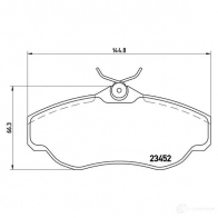Тормозные колодки дисковые, комплект BREMBO P 44 008 234 52 800287 7556D676 - Изображение 2