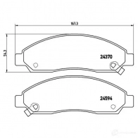Тормозные колодки дисковые, комплект BREMBO 24594 800223 P 34 005 2 4370 - Изображение 2