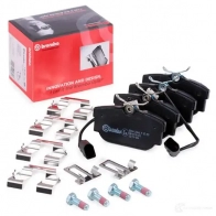 Тормозные колодки дисковые, комплект BREMBO 2 3224 P 85 059 23446 801123 - Изображение 2