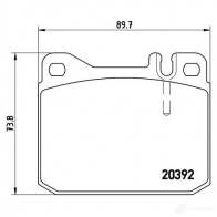 Тормозные колодки дисковые, комплект BREMBO 2039 2 P 50 002 800353 7036D145 - Изображение 5