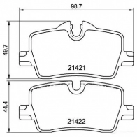 Тормозные колодки дисковые, комплект BREMBO 1437312224 P 06 113 6SPH4 TR - Изображение 2