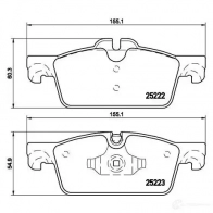 Тормозные колодки дисковые, комплект BREMBO 25223 800775 252 22 P 61 112 - Изображение 5
