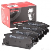 Тормозные колодки дисковые, комплект BREMBO 2449 8 799776 P 10 004 24499 - Изображение 2