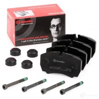 Тормозные колодки дисковые, комплект BREMBO 801267 29 123 NS144AC P A6 023 - Изображение 2