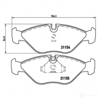 Тормозные колодки дисковые, комплект BREMBO P 71 005 211 54 800899 21155 - Изображение 2