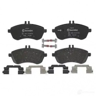 Тормозные колодки дисковые, комплект BREMBO D13408451 243 06 P 50 071 800416 - Изображение 3