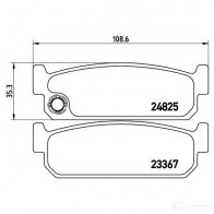 Тормозные колодки, комплект BREMBO 24825 800586 233 67 p56067 - Изображение 2
