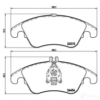 Тормозные колодки дисковые, комплект BREMBO 8020584068953 1422938887 P 50 069X 0 TZMN - Изображение 5